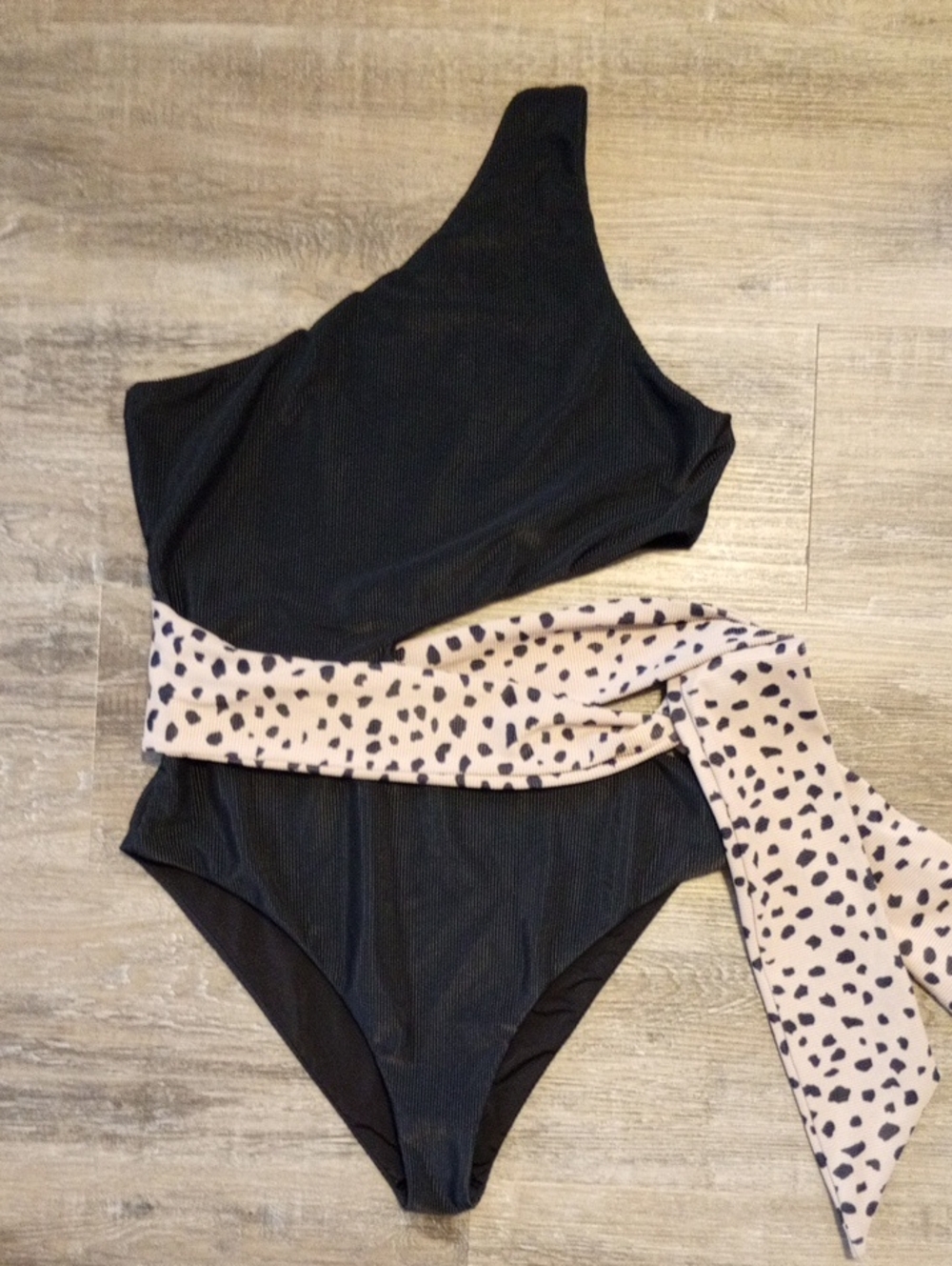 Beach Riot Carlie One Piece Size XL Taupe Spot